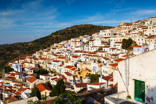 View of Ioulida village on Kea island in Greece. photo