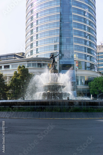 Diana cazadora fountain in mexico city