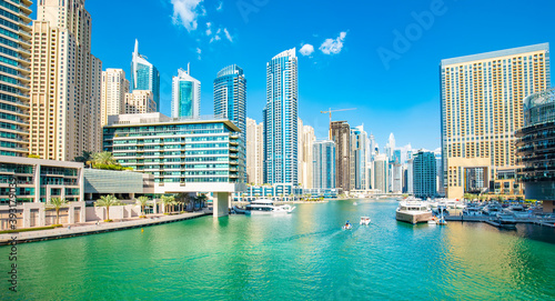 Dubai Marina modern skyline, UAE © Arcady
