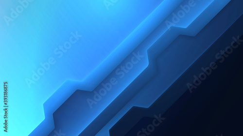 Several layered blue abstract background