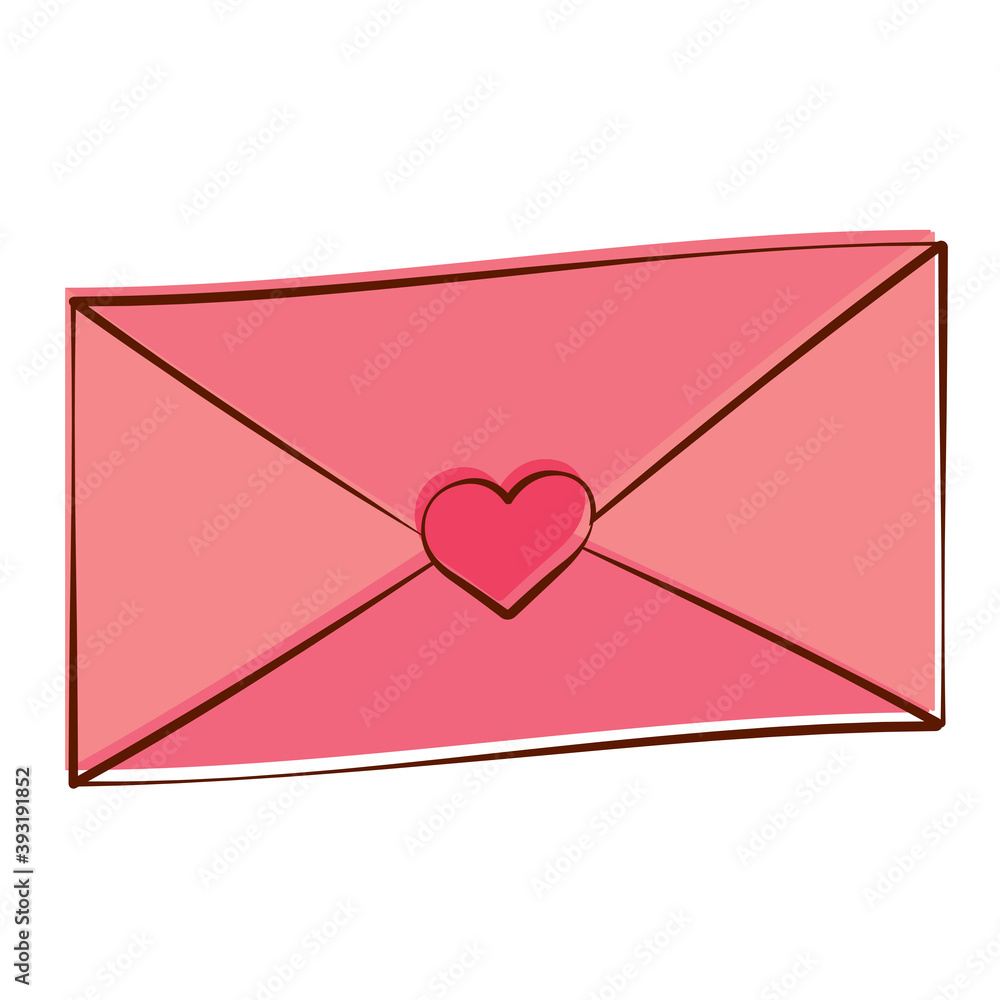 Isolated romantic massage pink love icon- Vector Isolated romantic massage pink love icon- Vector