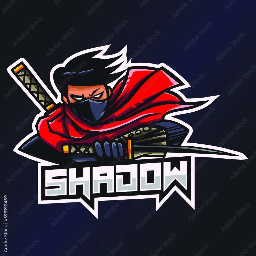 Premium Vector | Ninja gaming mascot sports logo design