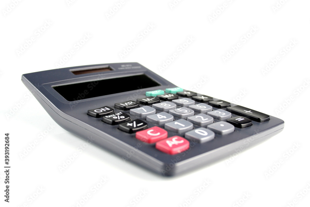 Calculator on white bacground - close-up Calculator on white bacground - close-up