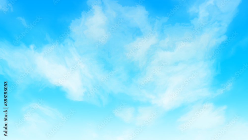 Blue sky with cloud background.