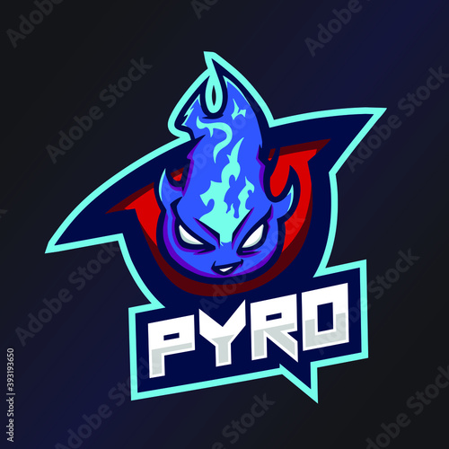 Pyro Esports Logo. Fire Logo. Esport Team Logo. Streamer Gaming Logo. Gaming Creator House Illustrator. Streamer Emblem. Fire Illustrator. Gaming Mascot. Game Content Symbol.