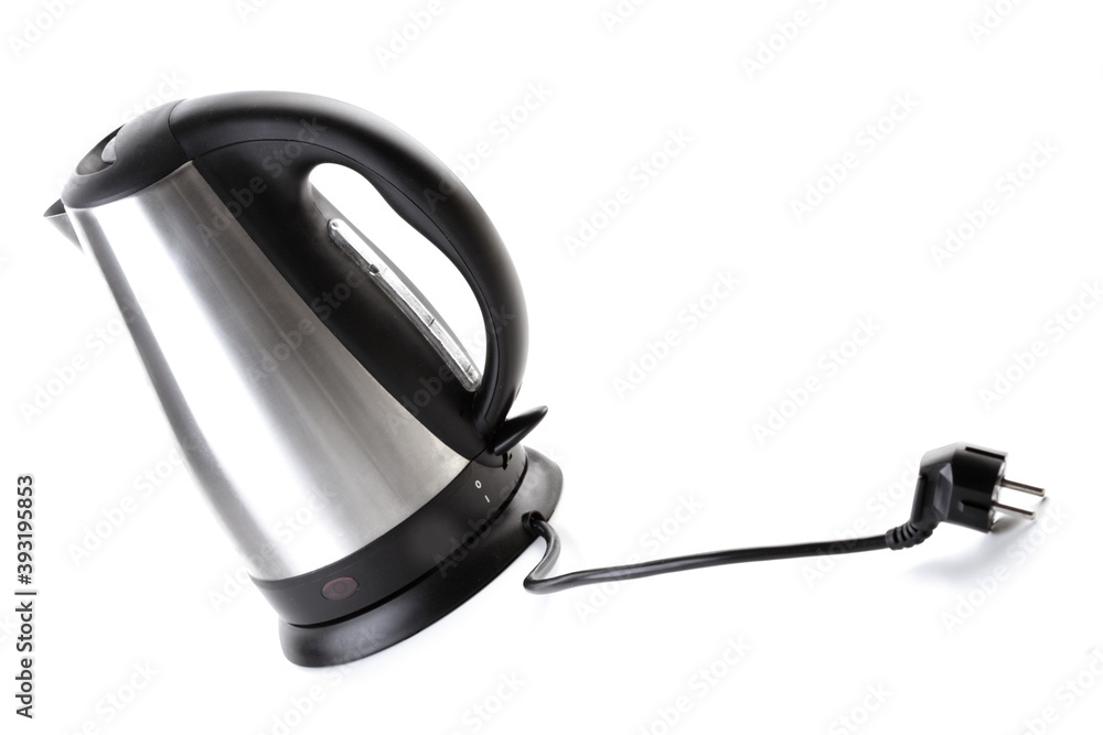 Studio shot of kettle on white background Studio shot of kettle on white background
