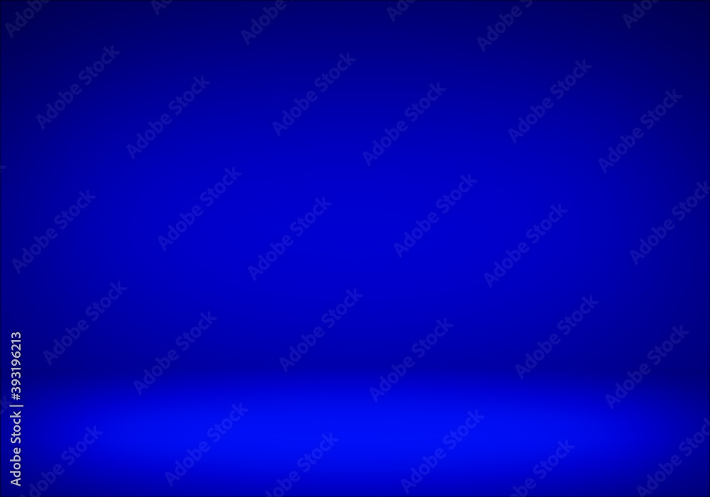 Empty blue dark studio room gradient background.concept for your graphic design poster banner and backdrop Halloween.