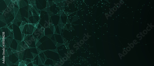 Artificial intelligence. Technology web background. Virtual concept