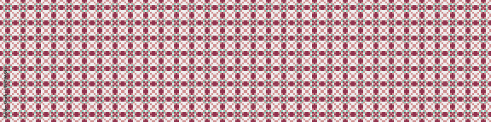 Fototapeta premium Abstract Cross Pattern Dots Logo generative computational art illustration