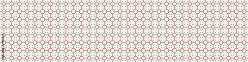 Fototapeta premium Abstract Cross Pattern Dots Logo generative computational art illustration