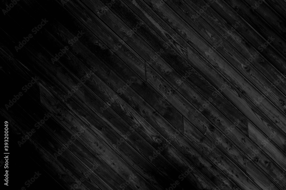 Abstract black background with diagonal wooden board texture. Elegant dark gray grunge nature boards image for elegant style decor, banner, backdrop Abstract black background with diagonal wooden board texture. Elegant dark gray grunge nature boards image for elegant style decor, banner, backdrop