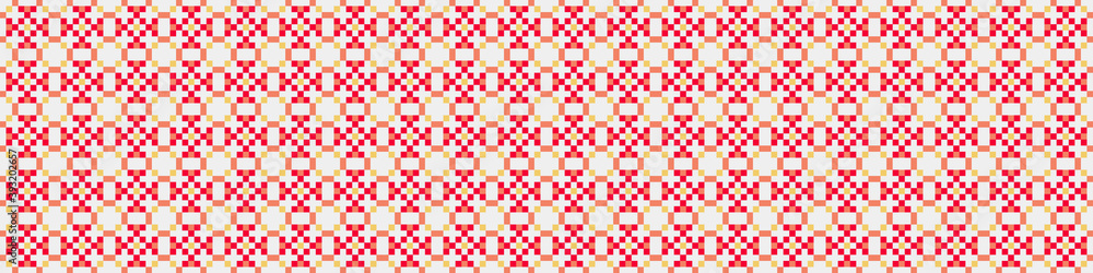 Fototapeta premium Abstract Cross Pattern Dots Logo generative computational art illustration