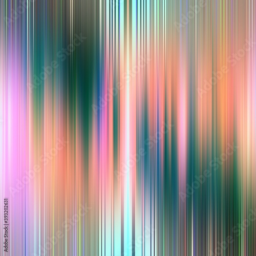 Pink green lights, vertical lines, abstract rainbow background