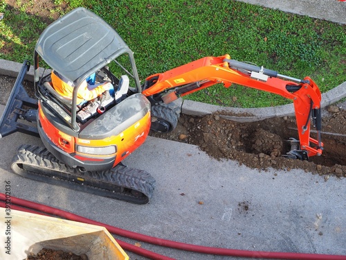 travaux de voirie, chantier