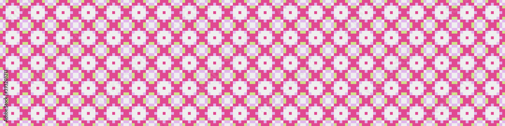 Fototapeta premium Abstract Cross Pattern Dots Logo generative computational art illustration