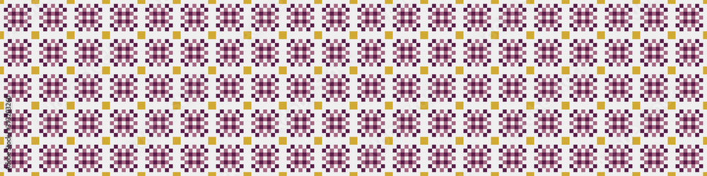 Fototapeta premium Abstract Cross Pattern Dots Logo generative computational art illustration