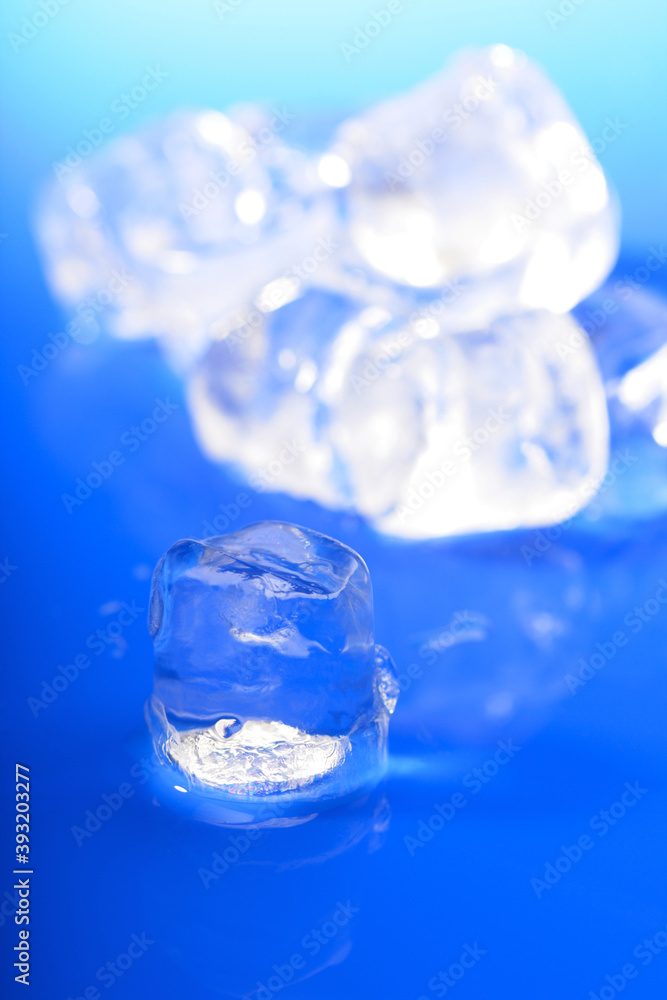 Close up of ice cubes Close up of ice cubes