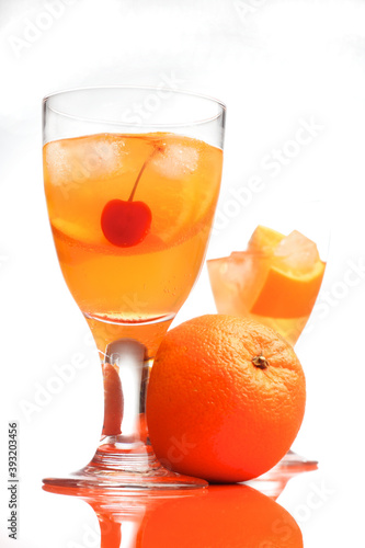 Orange juice - studio shot