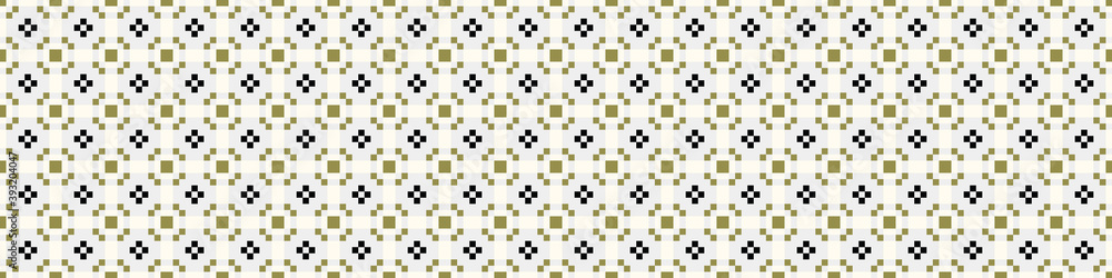 Fototapeta premium Abstract Cross Pattern Dots Logo generative computational art illustration