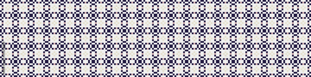 Fototapeta premium Abstract Cross Pattern Dots Logo generative computational art illustration