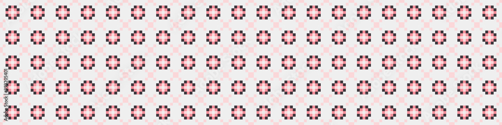 Fototapeta premium Abstract Cross Pattern Dots Logo generative computational art illustration