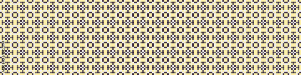 Fototapeta premium Abstract Cross Pattern Dots Logo generative computational art illustration