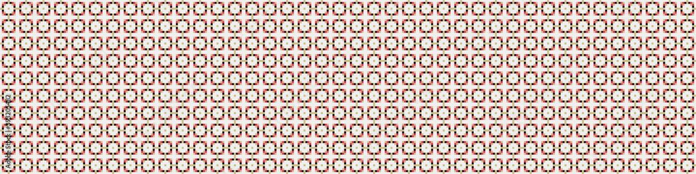 Fototapeta premium Abstract Cross Pattern Dots Logo generative computational art illustration