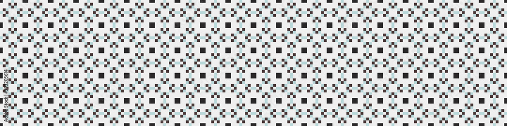 Fototapeta premium Abstract Cross Pattern Dots Logo generative computational art illustration