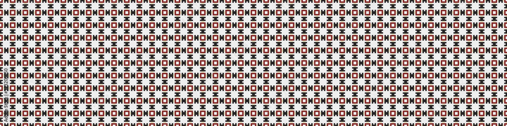 Fototapeta premium Abstract Cross Pattern Dots Logo generative computational art illustration