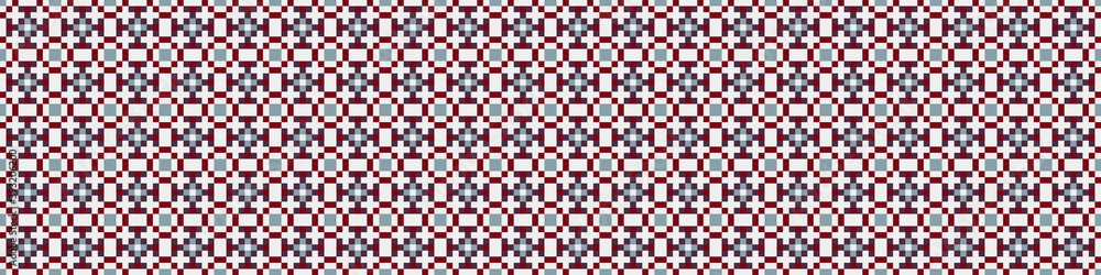 Fototapeta premium Abstract Cross Pattern Dots Logo generative computational art illustration