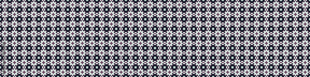 Fototapeta premium Abstract Cross Pattern Dots Logo generative computational art illustration
