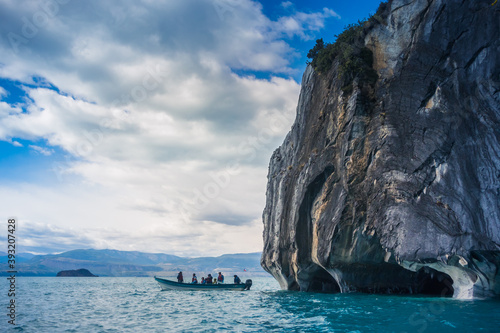 Marble Cathedral at Puerto Rio Tranquilo, Patagonia - Chile.