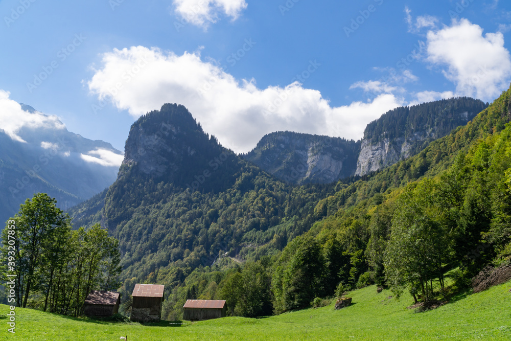 Paysage des Alpes, dans les environs de Sixt-Fer-à-Cheval