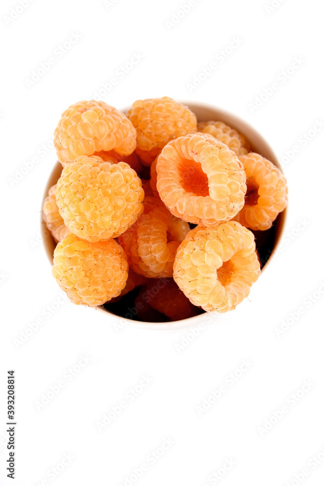 Orange raspberries Orange raspberries