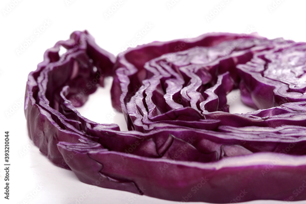 Obraz premium Red cabage on white background