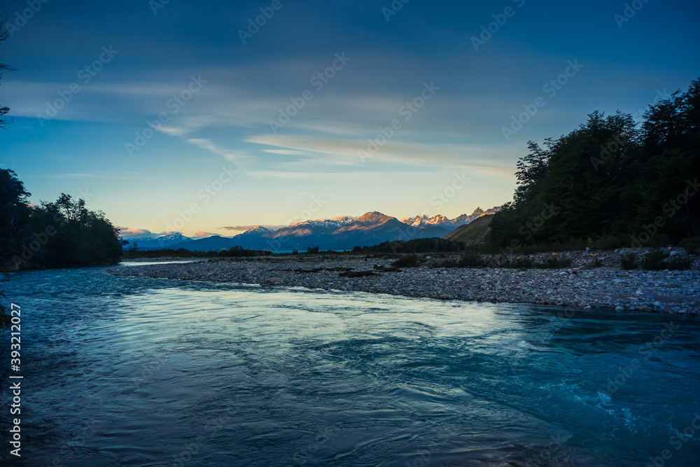 River at Carretera Austral, Patagonia - Chile.