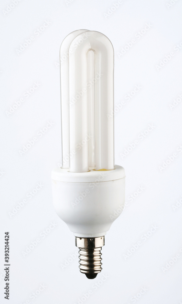 Energy saver light bulb on white background Energy saver light bulb on white background