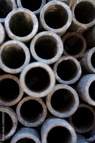 Metal pipe - close-up