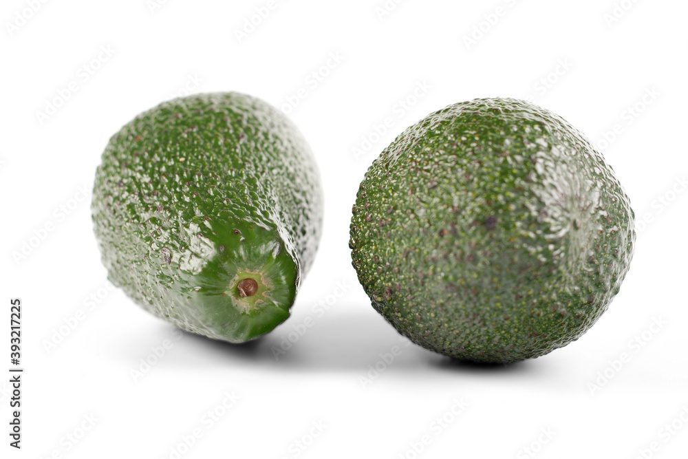 Avocado on white background - studio soht Avocado on white background - studio soht