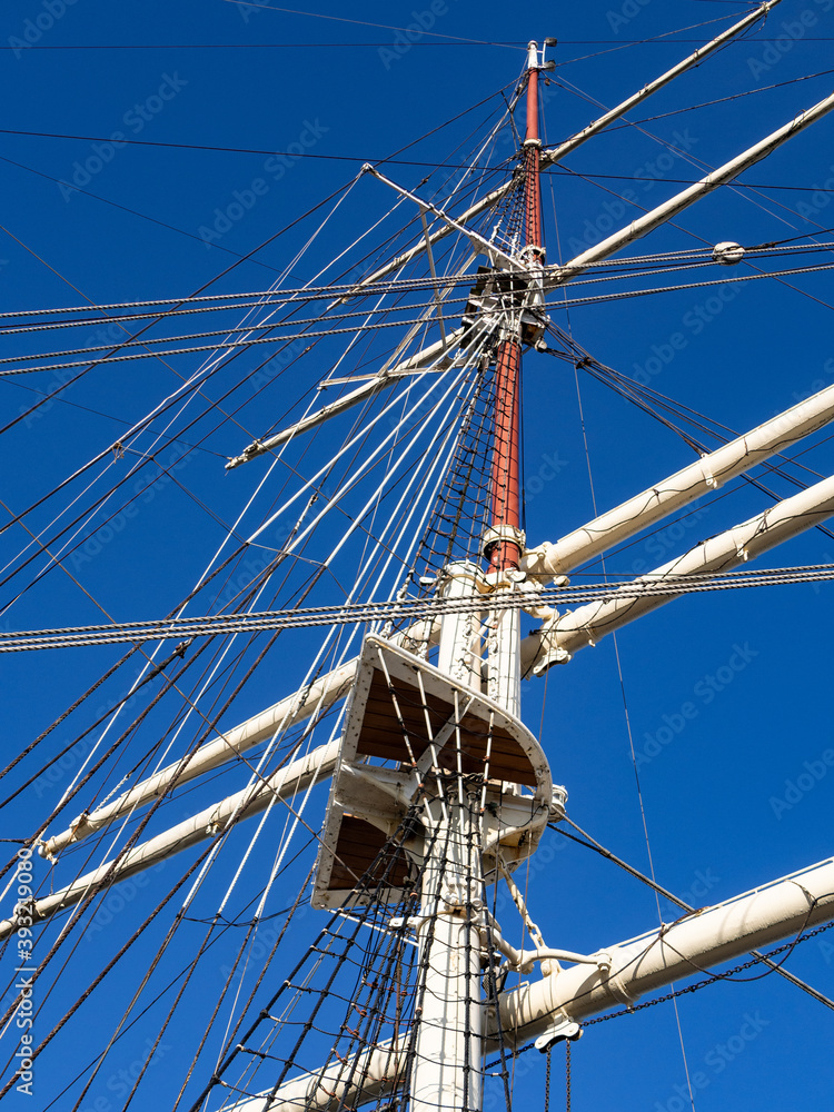 Fototapeta premium Sailing ship mast.
