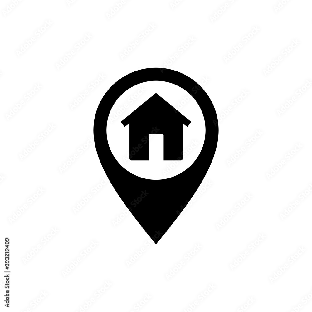 address icon vector. home location icon vector address icon vector. home location icon vector