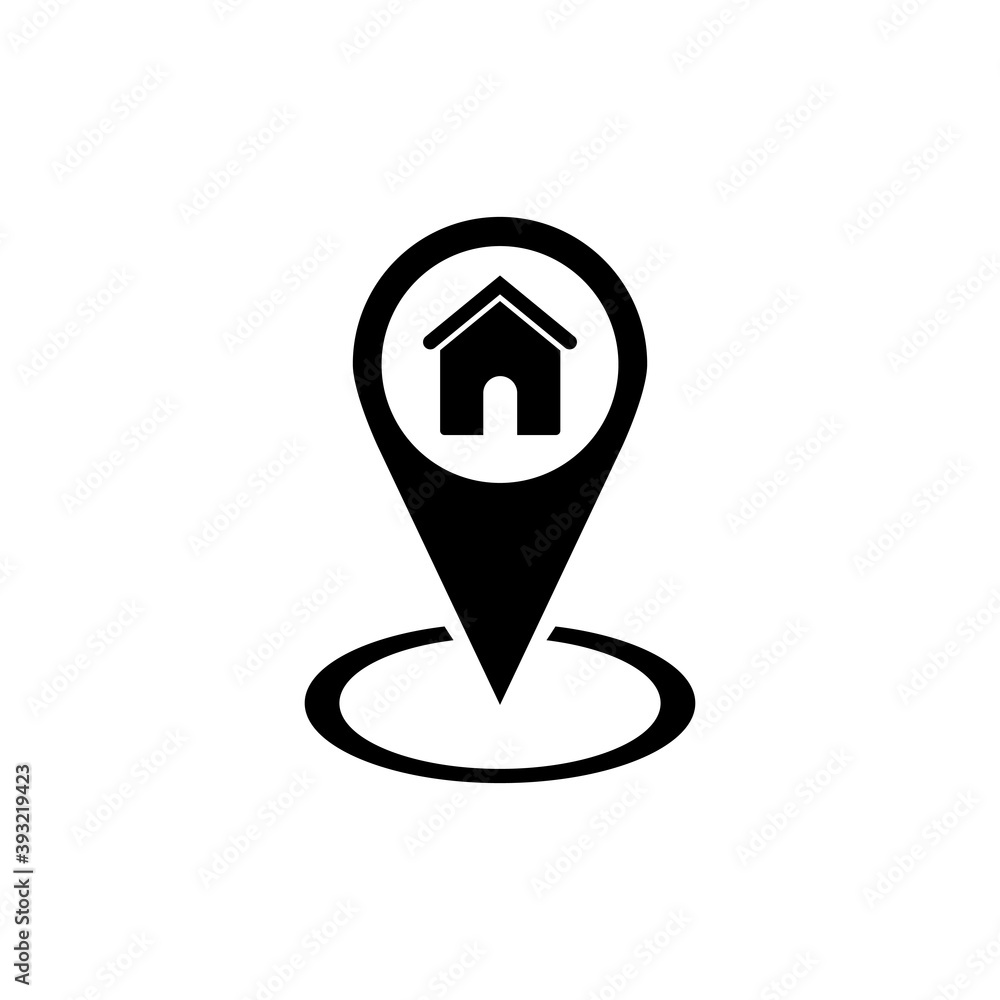 address icon vector. home location icon vector address icon vector. home location icon vector