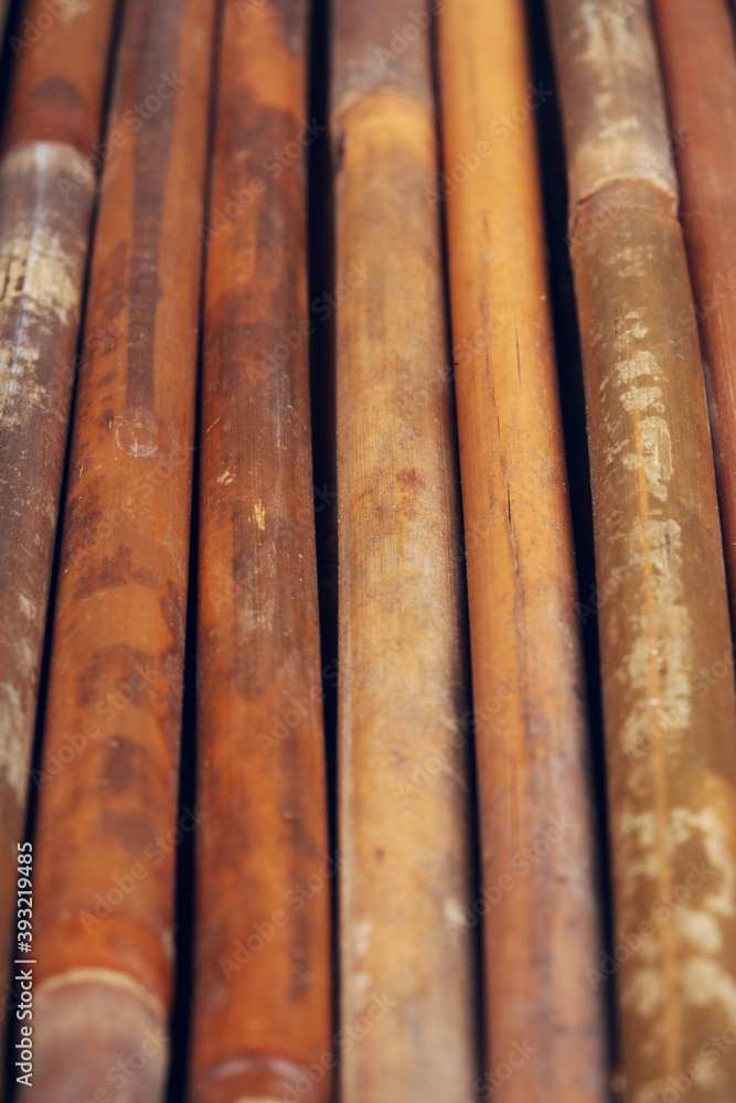 Wooden mat close-up - texture