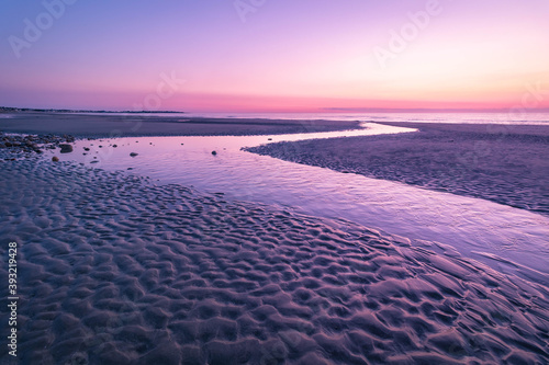 sunrise beach scene