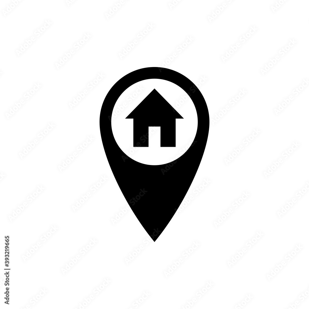 address icon vector. home location icon vector address icon vector. home location icon vector