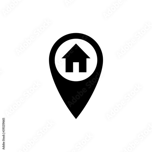 address icon vector. home location icon vector