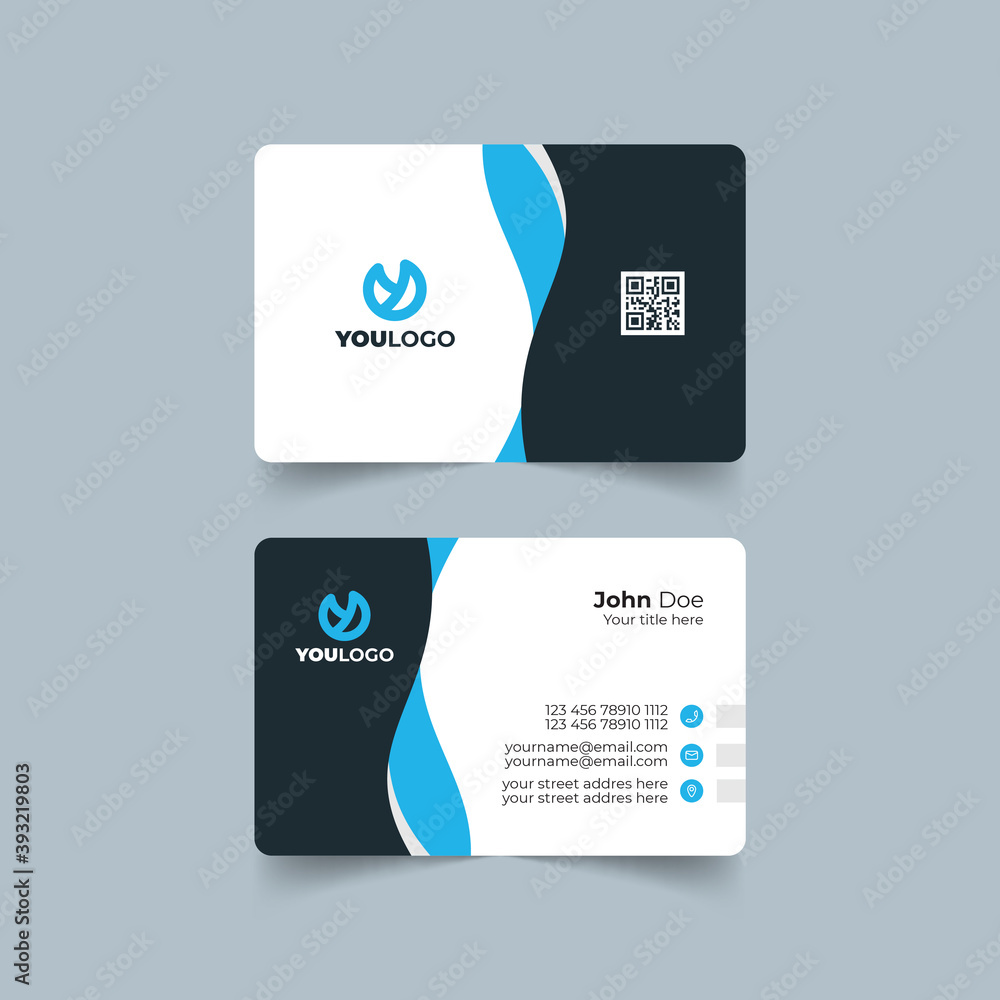 Print business card template design
