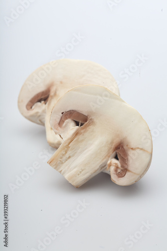 Close up of button mushrooms