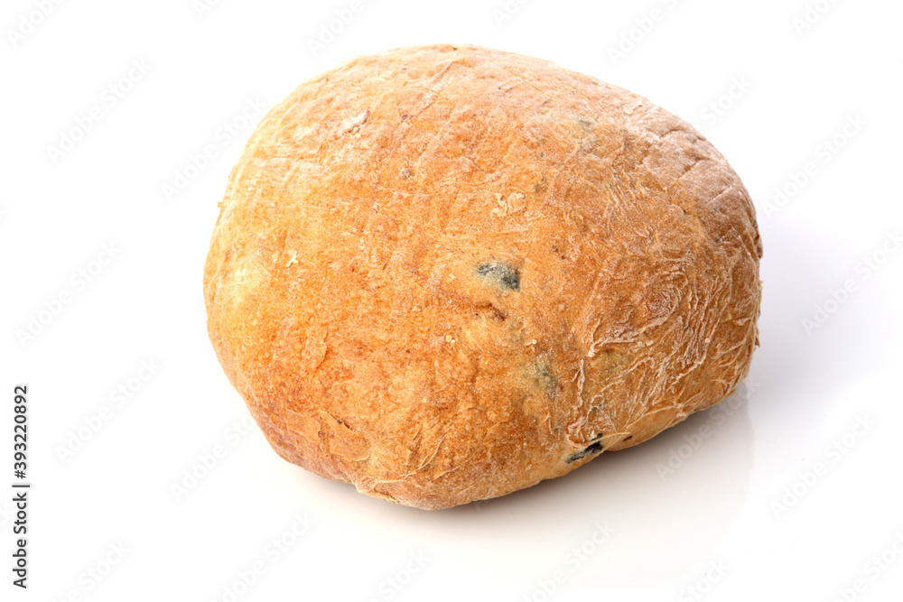 Bread on white backgorund - close-up Bread on white backgorund - close-up
