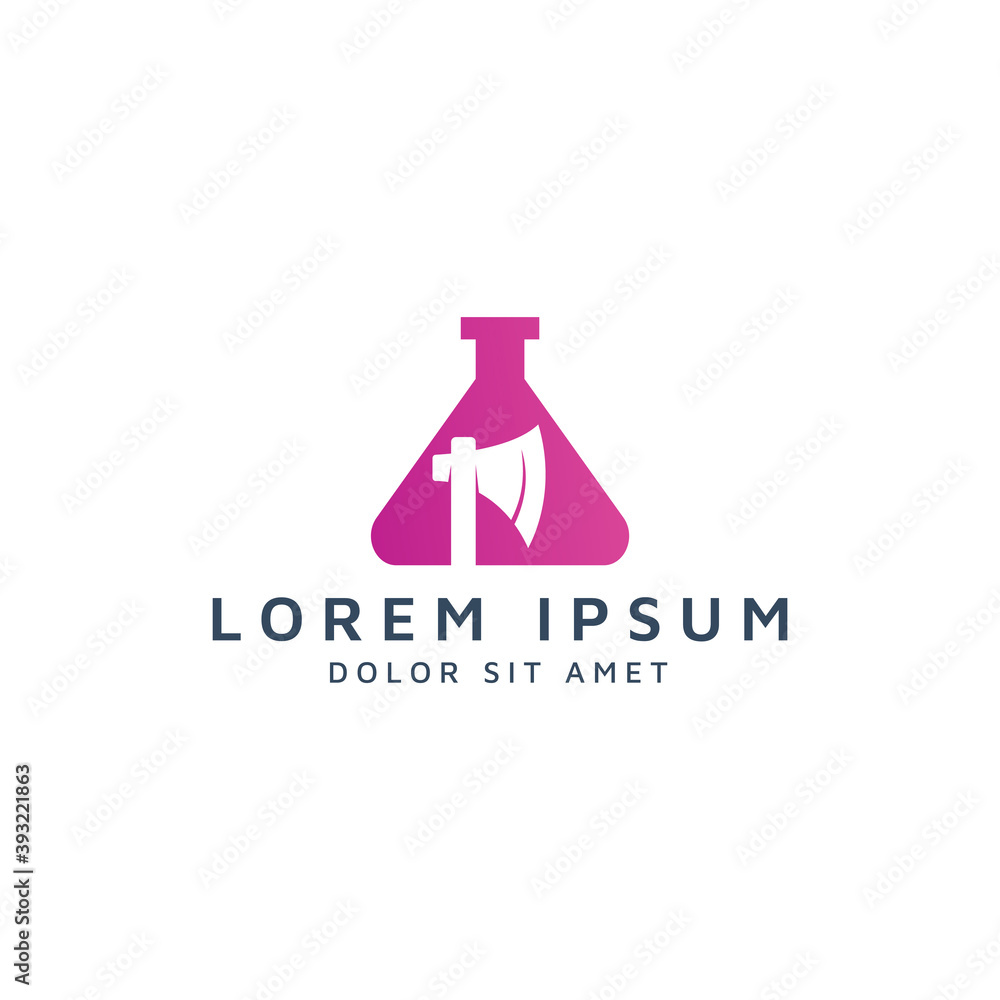 lab and ax negative space logo design lab and ax negative space logo design